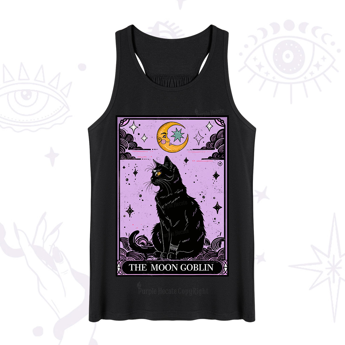 Purplehecate Magical Trash Baby Tarot Cat Tank