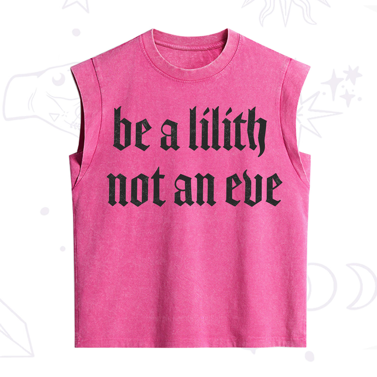 Purplehecate Be a Lilith Not an Eve Vintage Washed Tank