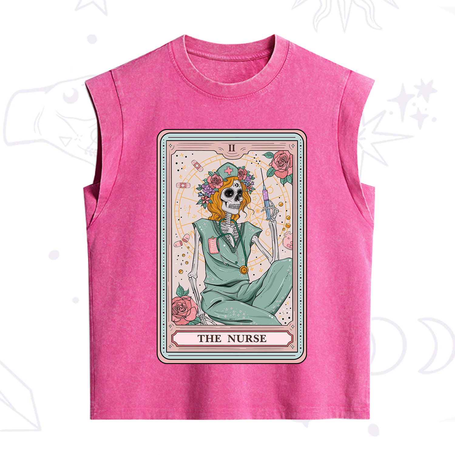 Purplehecate The Nurse Tarot Vintage Washed Tank