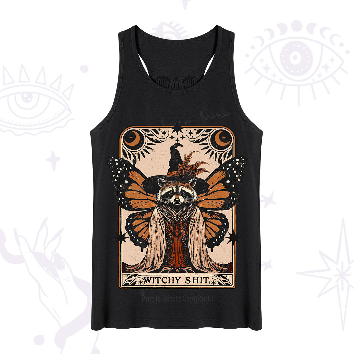 Purplehecate Witchy Shit Raccoon Tank
