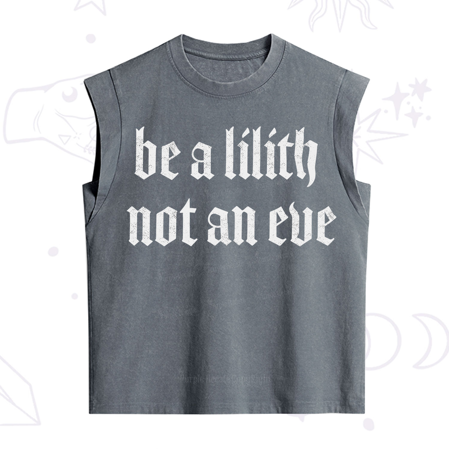Purplehecate Be a Lilith Not an Eve Vintage Washed Tank