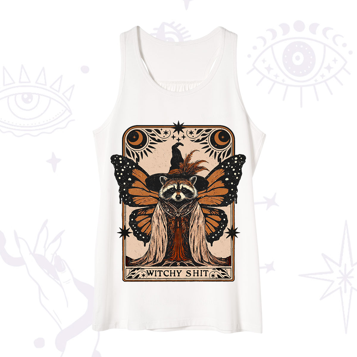 Purplehecate Witchy Shit Raccoon Tank