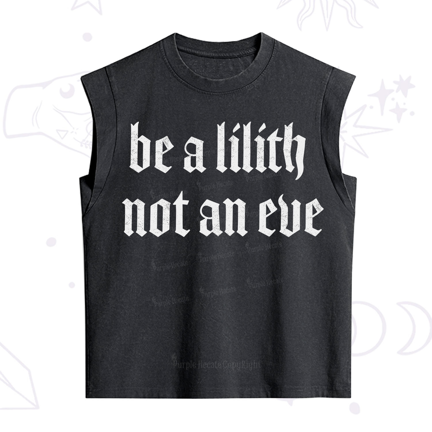 Purplehecate Be a Lilith Not an Eve Vintage Washed Tank