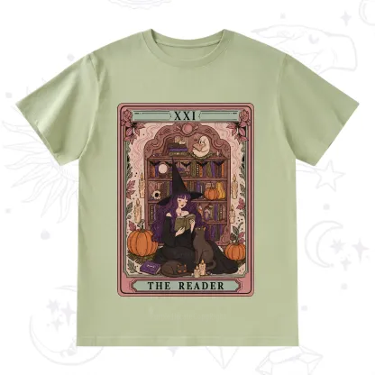 Purplehecate The Reader Tarot Bookish Witch T-Shirt