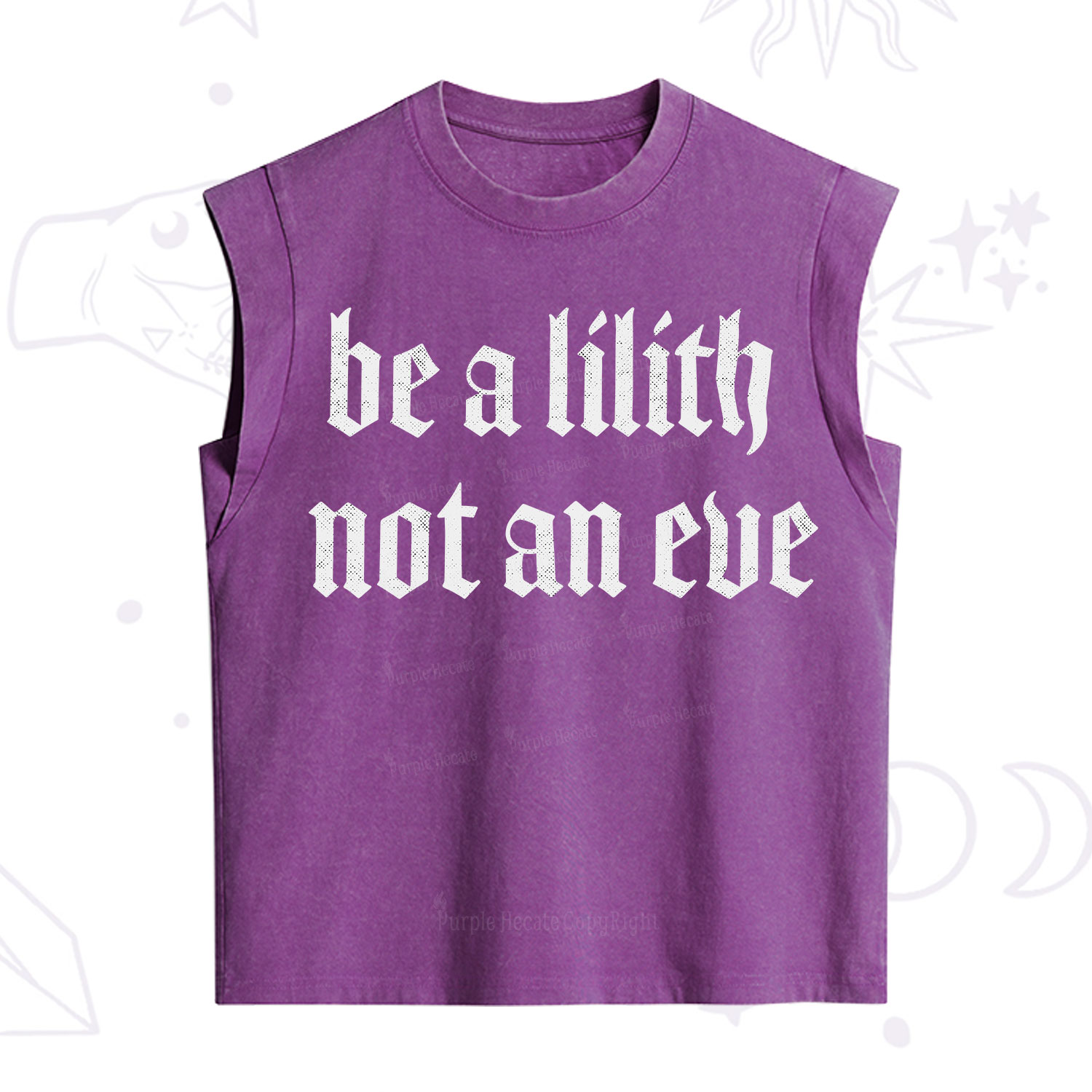 Purplehecate Be a Lilith Not an Eve Vintage Washed Tank