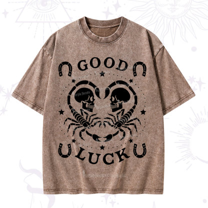 Purplehecate Good Luck Washed T-Shirt