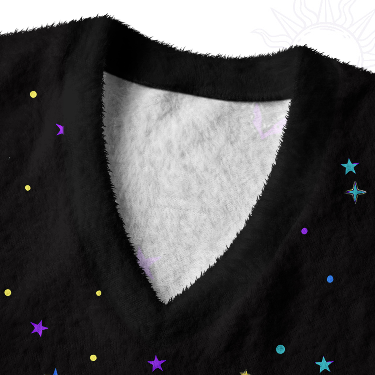 Purplehecate Rainbow Bat Ugly Sweater Vest