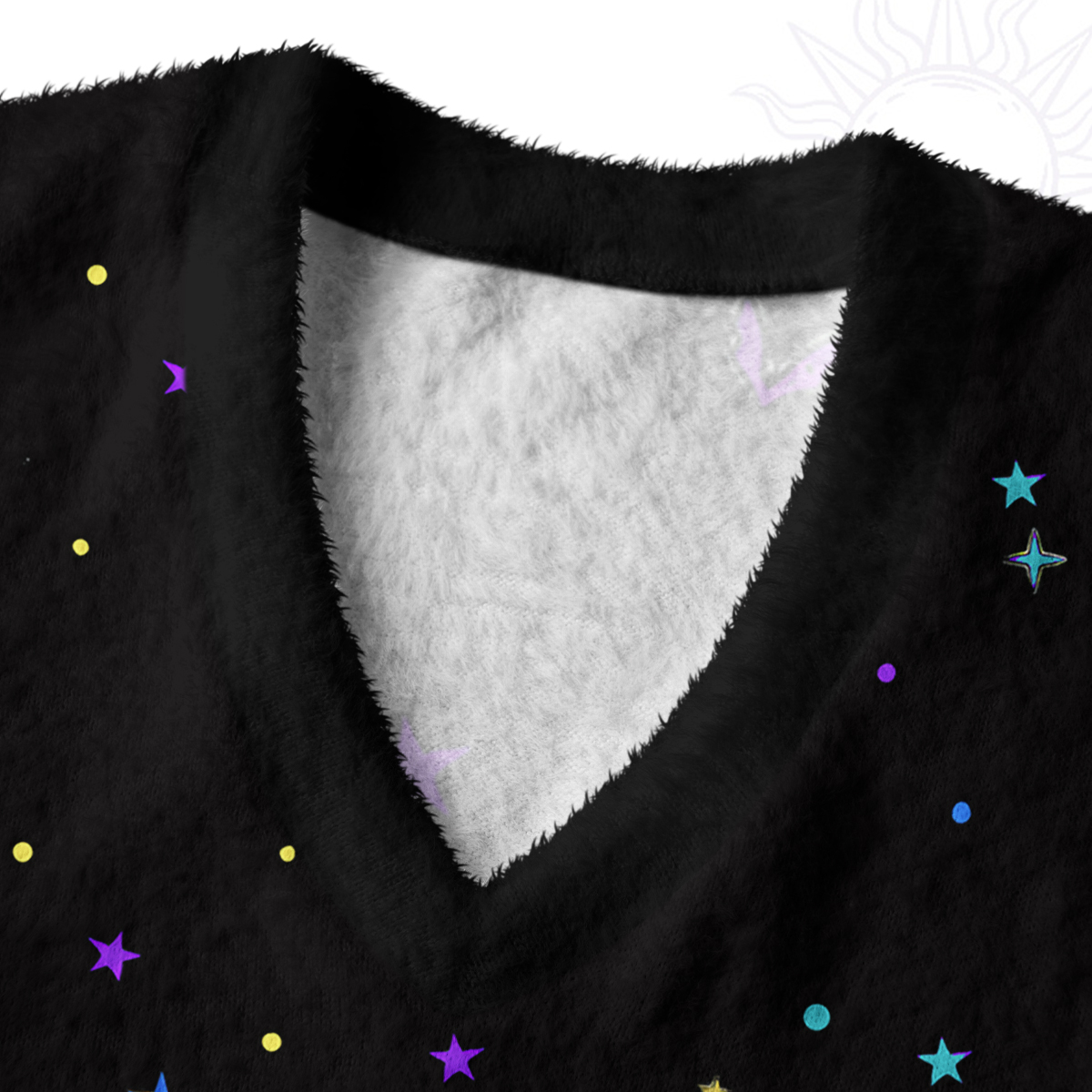 Purplehecate Rainbow Bat Ugly Sweater Vest