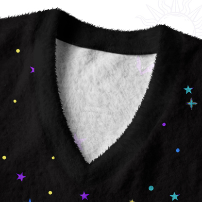 Purplehecate Rainbow Bat Ugly Sweater Vest