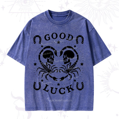 Purplehecate Good Luck Washed T-Shirt