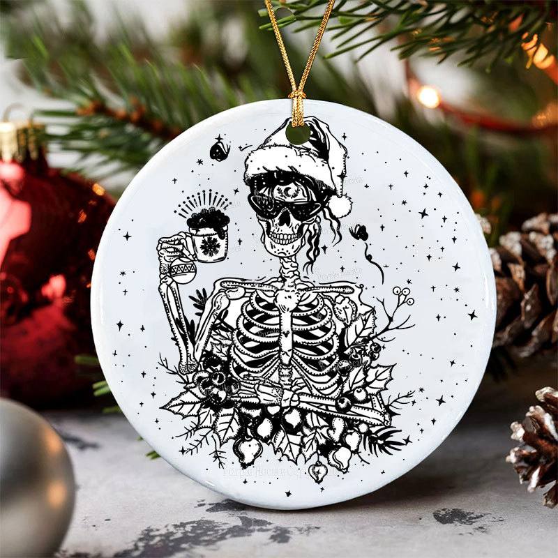 Purplehecate Everything Is Fine Christmas Ornament