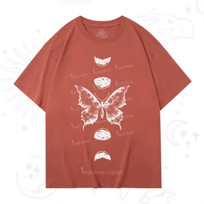Purplehecate Lunar Butterfly Phases T-Shirt
