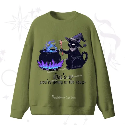 Purplehecate Trust Your Instincts Fuzzy Ugly Sweater