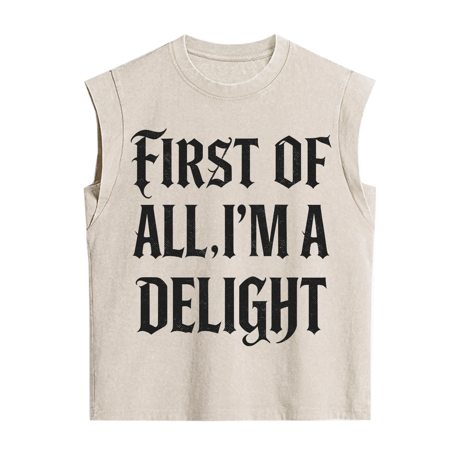Purplehecate First of All I'm A Delight Vintage Washed Tank