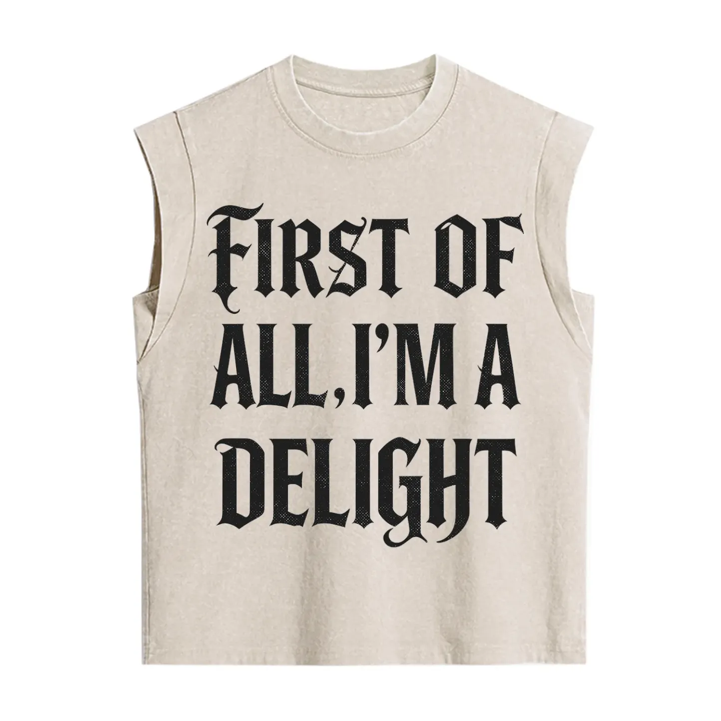 Purplehecate First of All I'm A Delight Vintage Washed Tank