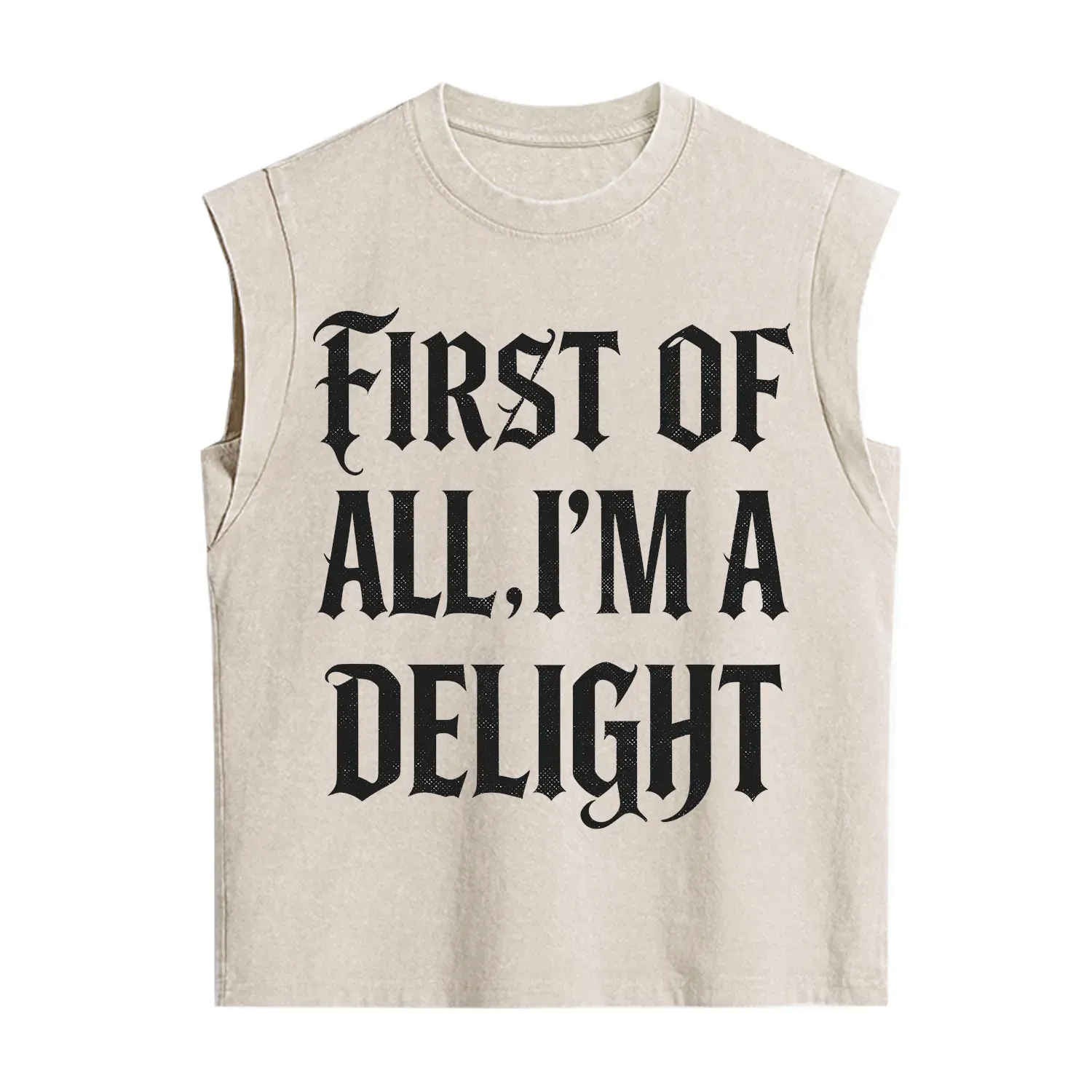 Purplehecate First of All I'm A Delight Vintage Washed Tank