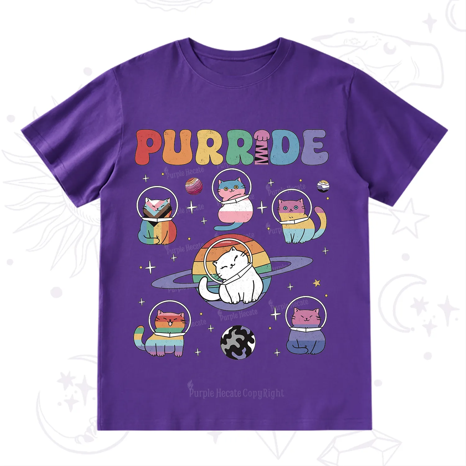 Purplehecate Purride Cat T-Shirt