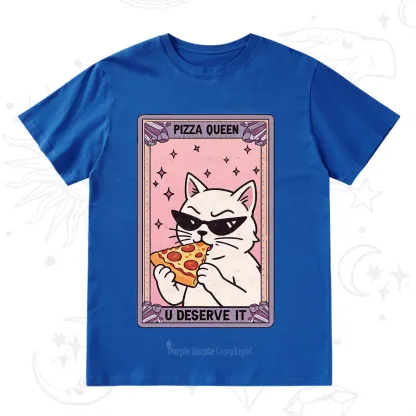 Purplehecate The Pizza Queen Cat Tarot T-Shirt
