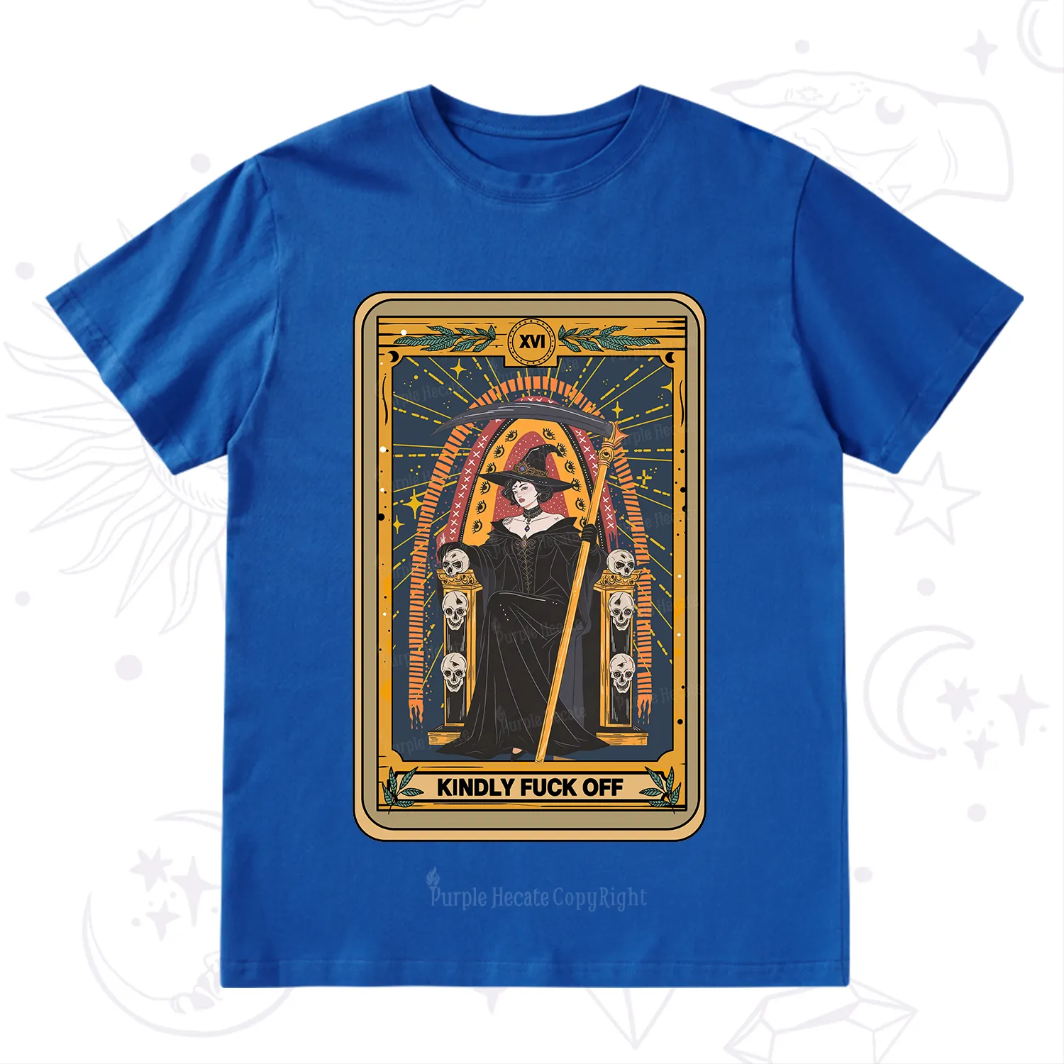 Purplehecate The Kindly Fuck Off Tarot T-Shirt