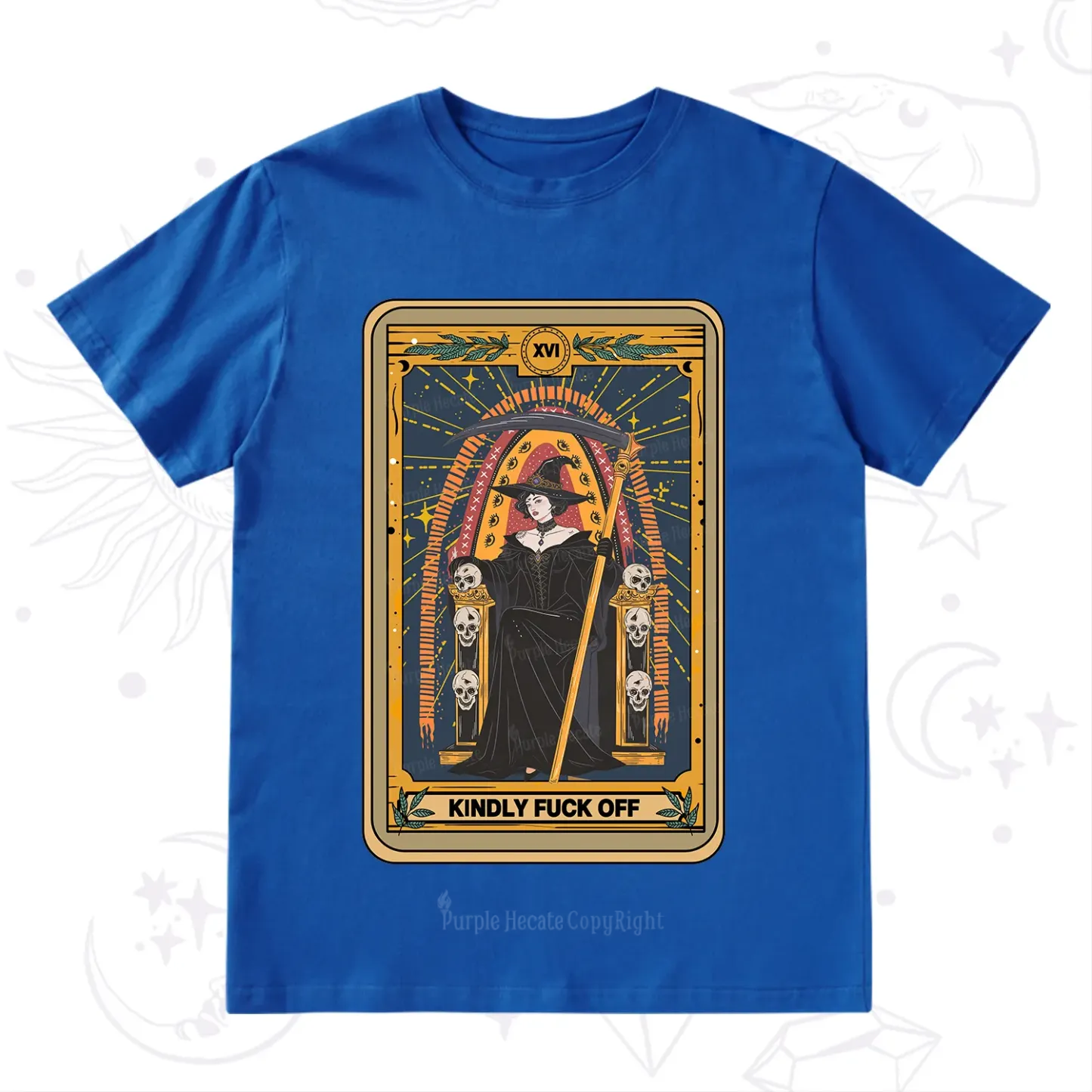 Purplehecate The Kindly Fuck Off Tarot T-Shirt
