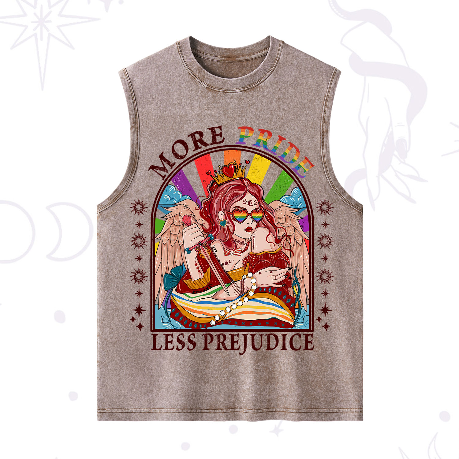 Purplehecate More Pride Less Prejudice Washed Tank