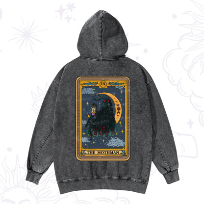 Purplehecate The Mothmen Tarot Washed Hoodie