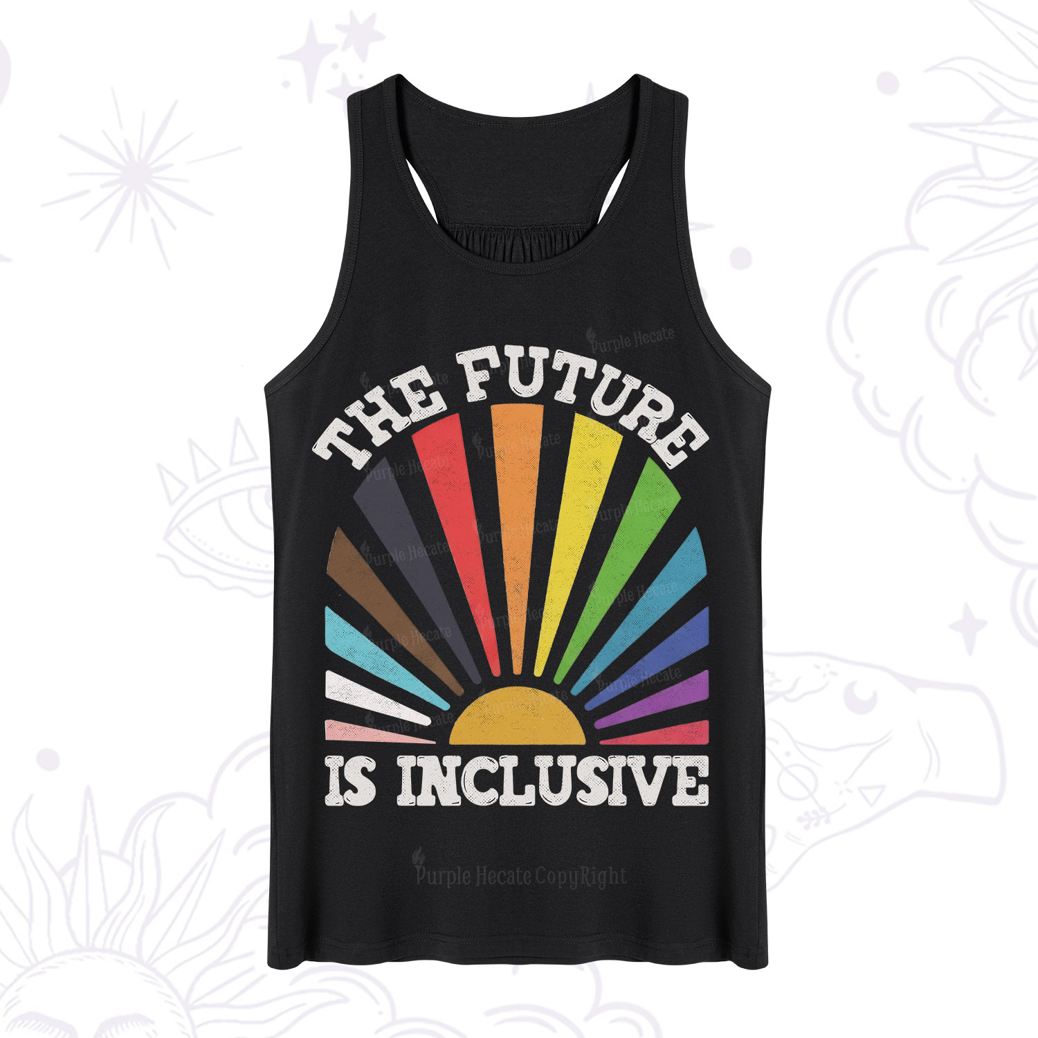 Purplehecate The Future Is Inclusive Rainbow Tank
