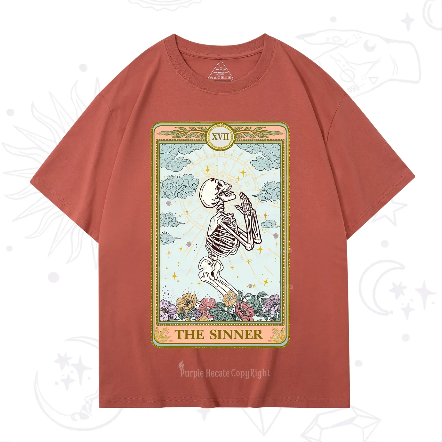 Purplehecate The Sinner Tarot Card T-Shirt