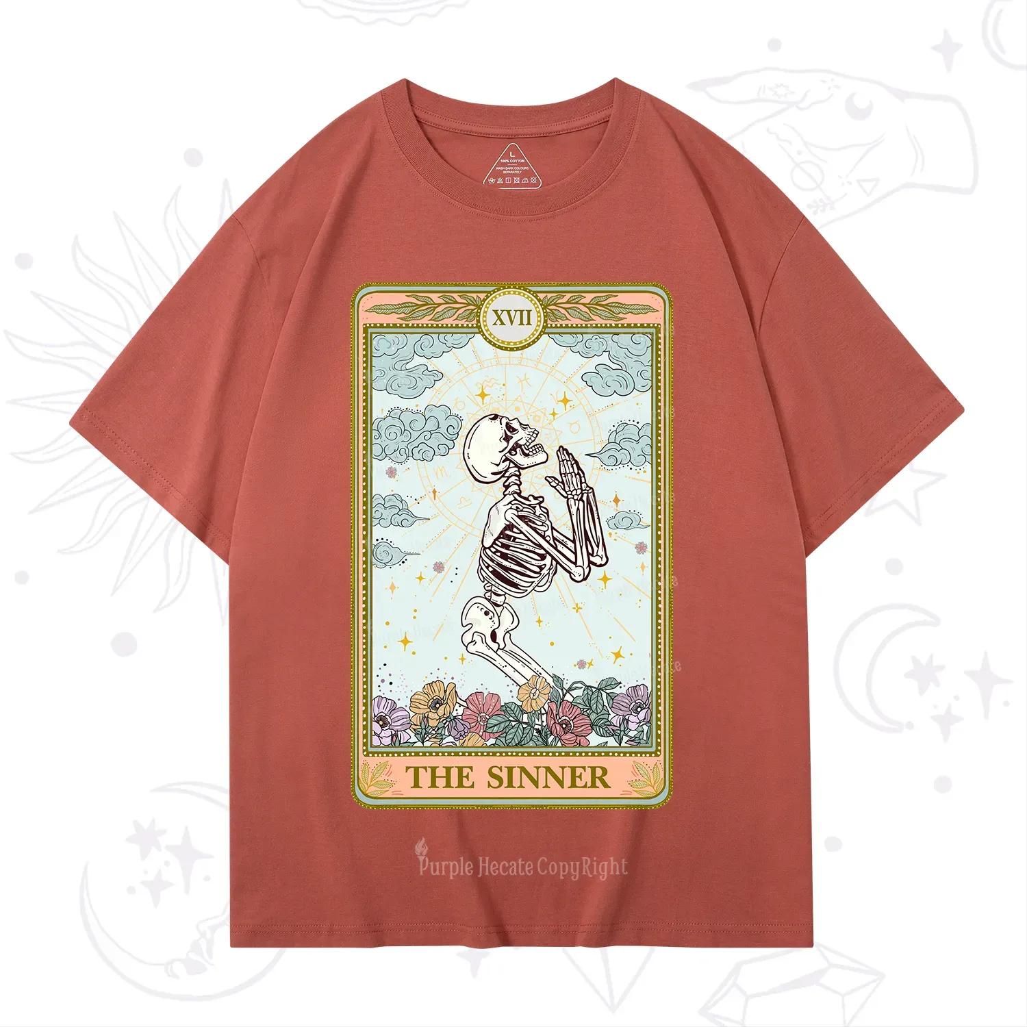 Purplehecate The Sinner Tarot Card T-Shirt