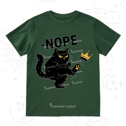 Purplehecate No Kings Black Cat T-Shirt