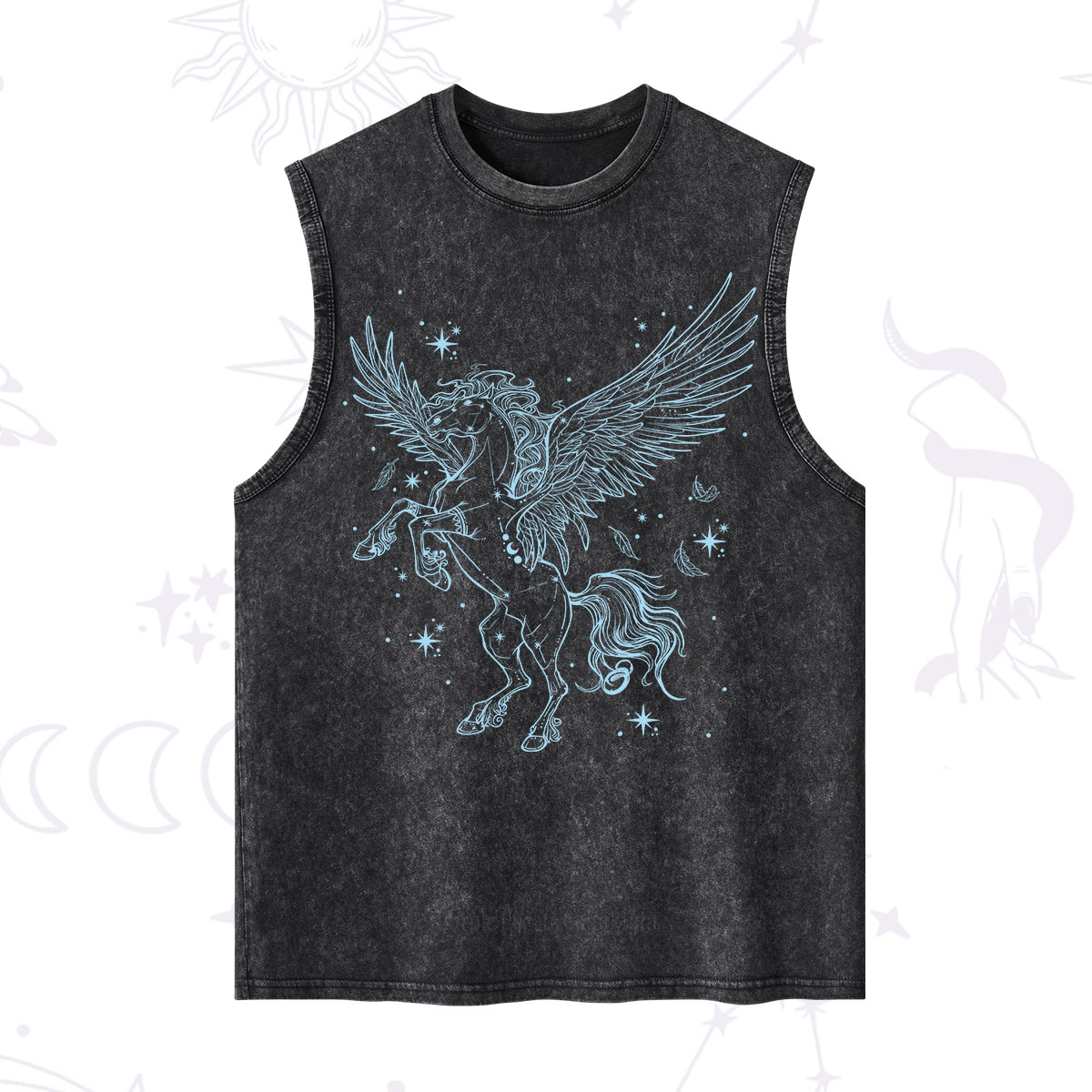 Purplehecate Celestial Pegasus Washed Tank