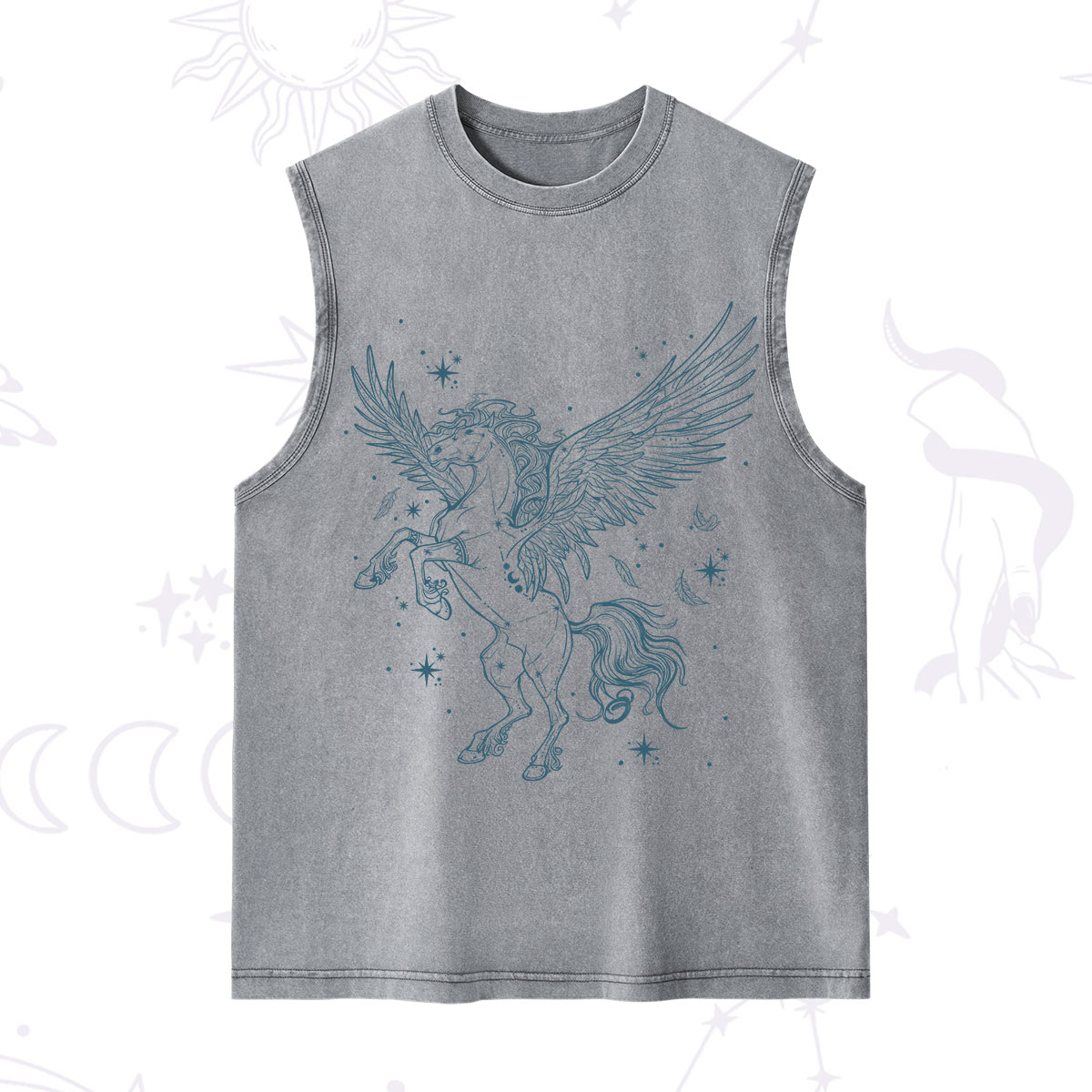 Purplehecate Celestial Pegasus Washed Tank