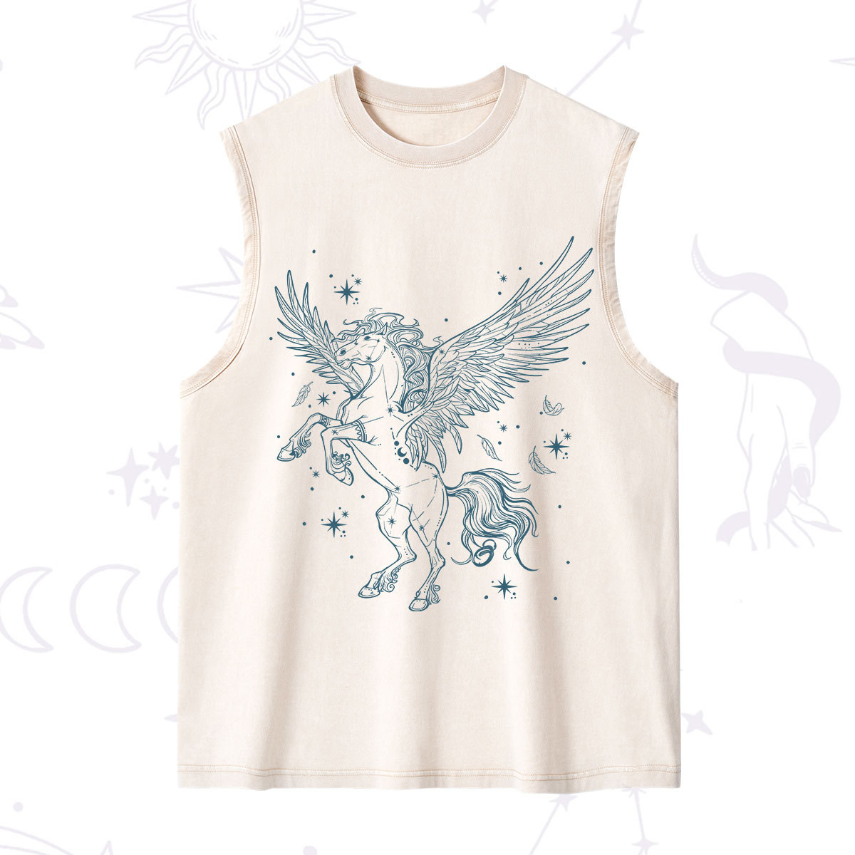 Purplehecate Celestial Pegasus Washed Tank