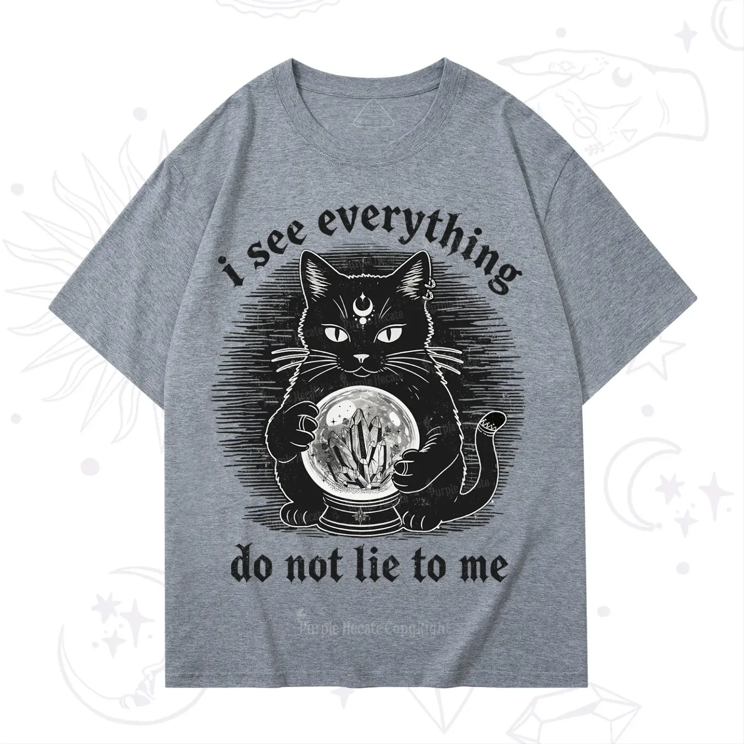 Purplehecate All Seeing Cat T-Shirt