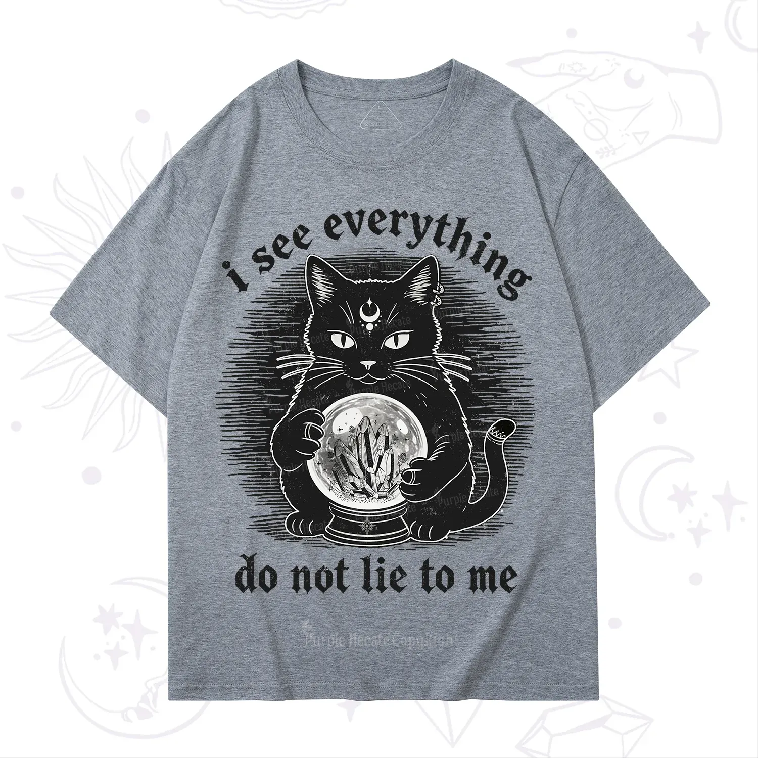 Purplehecate All Seeing Cat T-Shirt