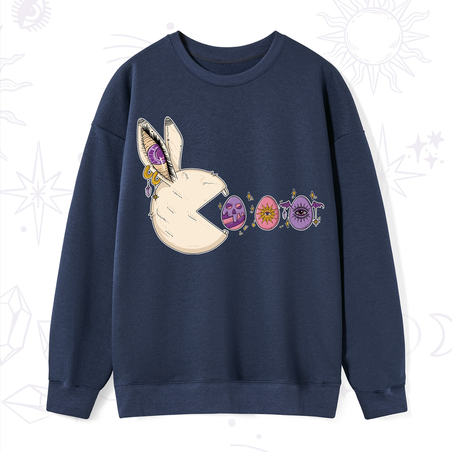 Purplehecate Egg Hunter Bunny Easter Sweatshirt