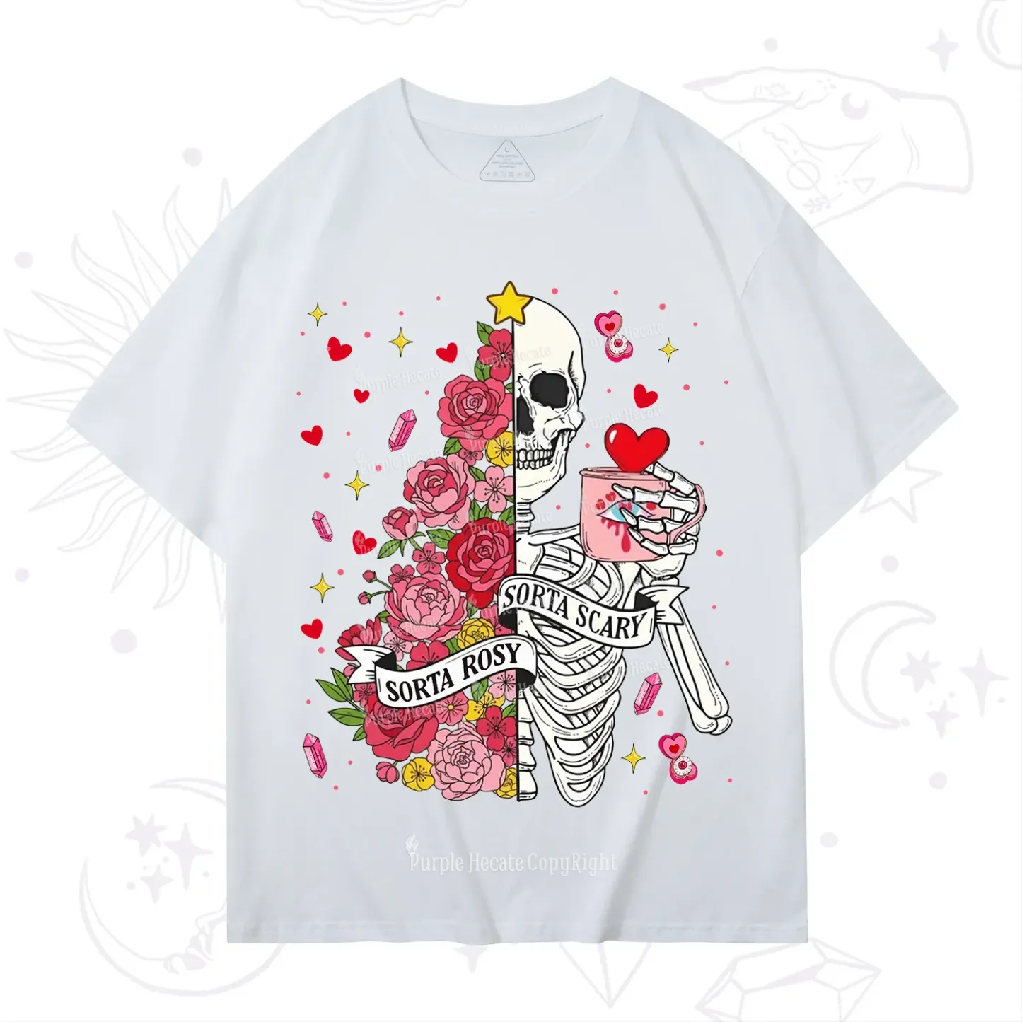 Purplehecate Sorta Rosy Sorta Scary Valentine T-Shirt