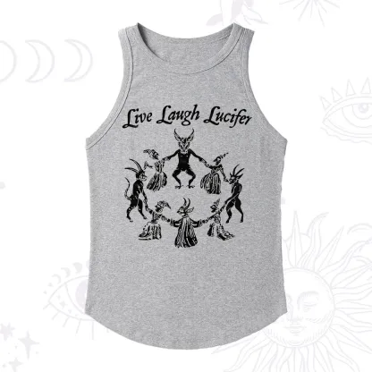 Purplehecate Live Laugh Lucifer Ribbed Tank Top