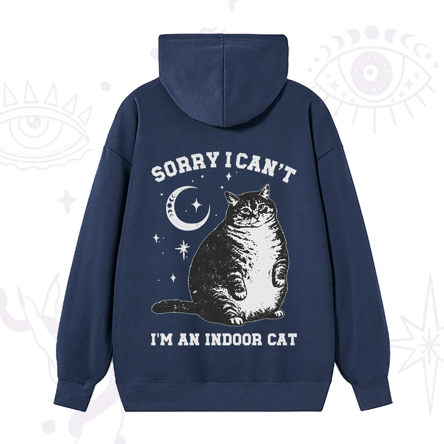 Purplehecate Sorry I Can't Go I'm an Indoor Cat Hoodie