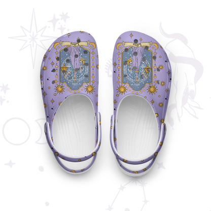Purplehecate Libra Zodiac Rubber Clogs