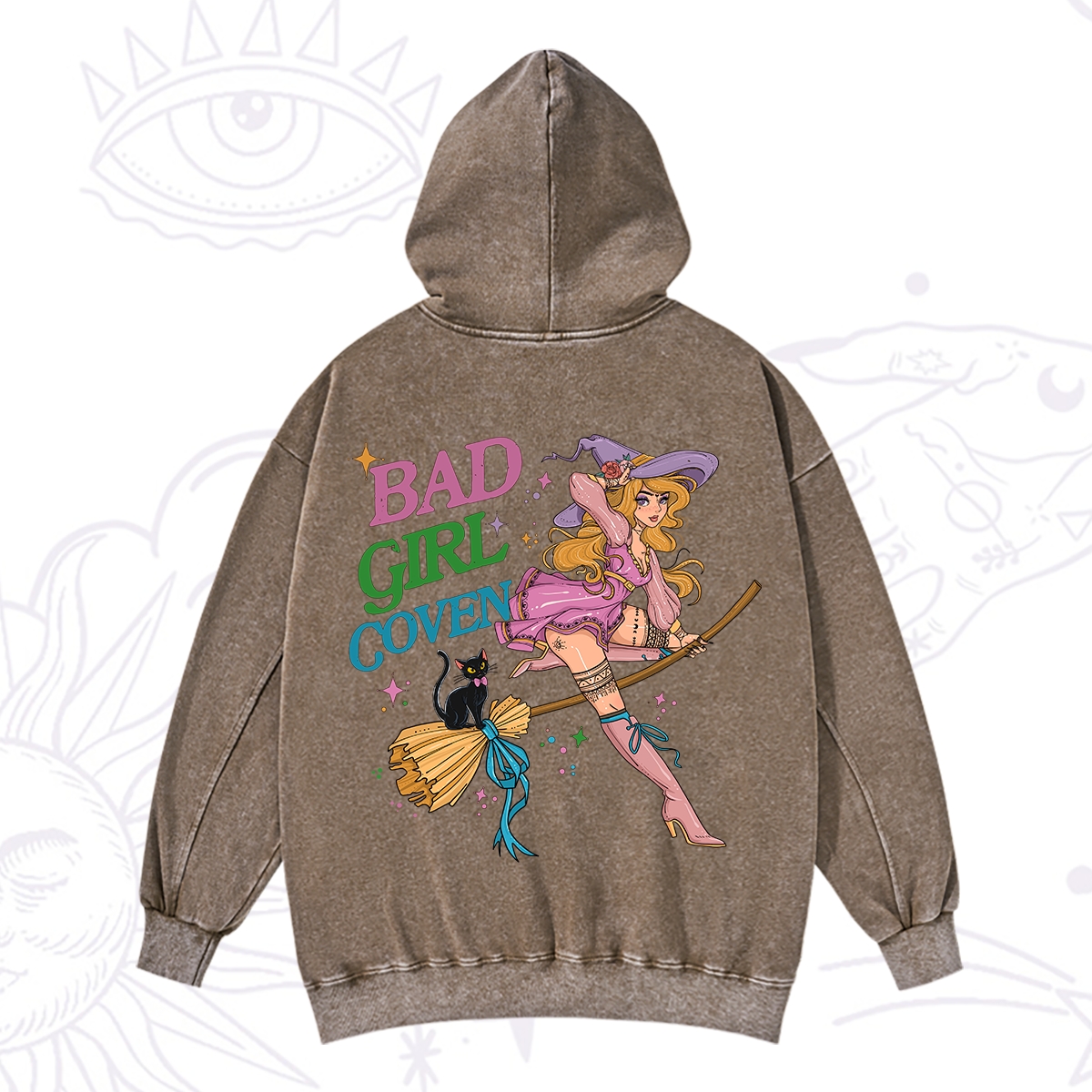 Purplehecate Bad Girl Coven Washed Hoodie