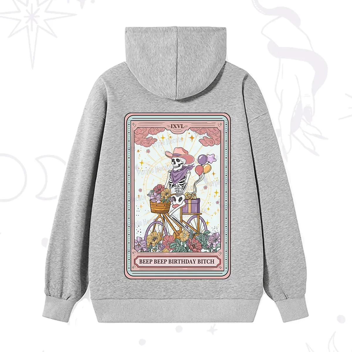Purplehecate The Beep Beep Birthday Bitch Tarot Hoodie