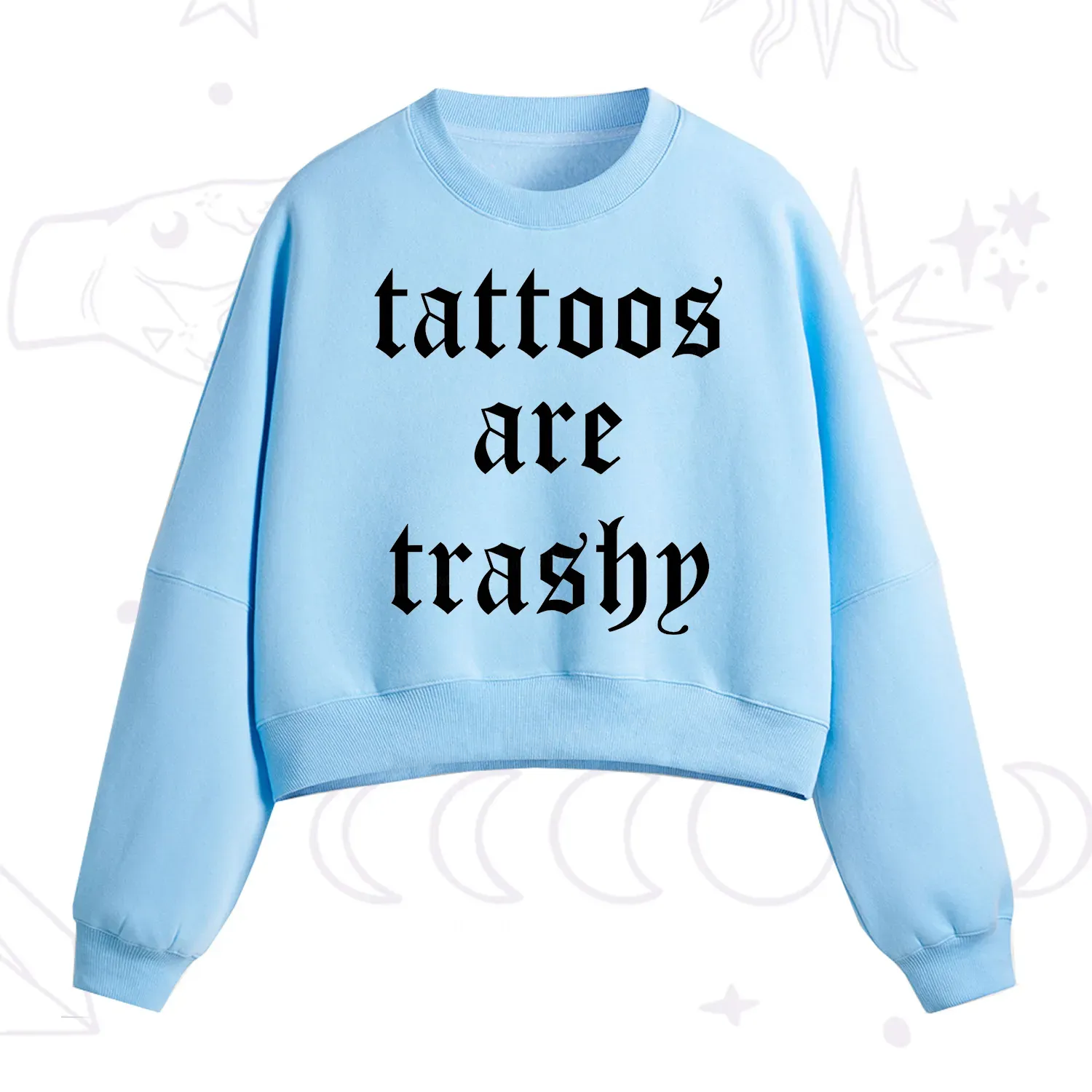 [Copy]Purplehecate Compost Your Enemies Fleece Cropped Sweatshirt