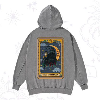 Purplehecate The Mothmen Tarot Washed Hoodie