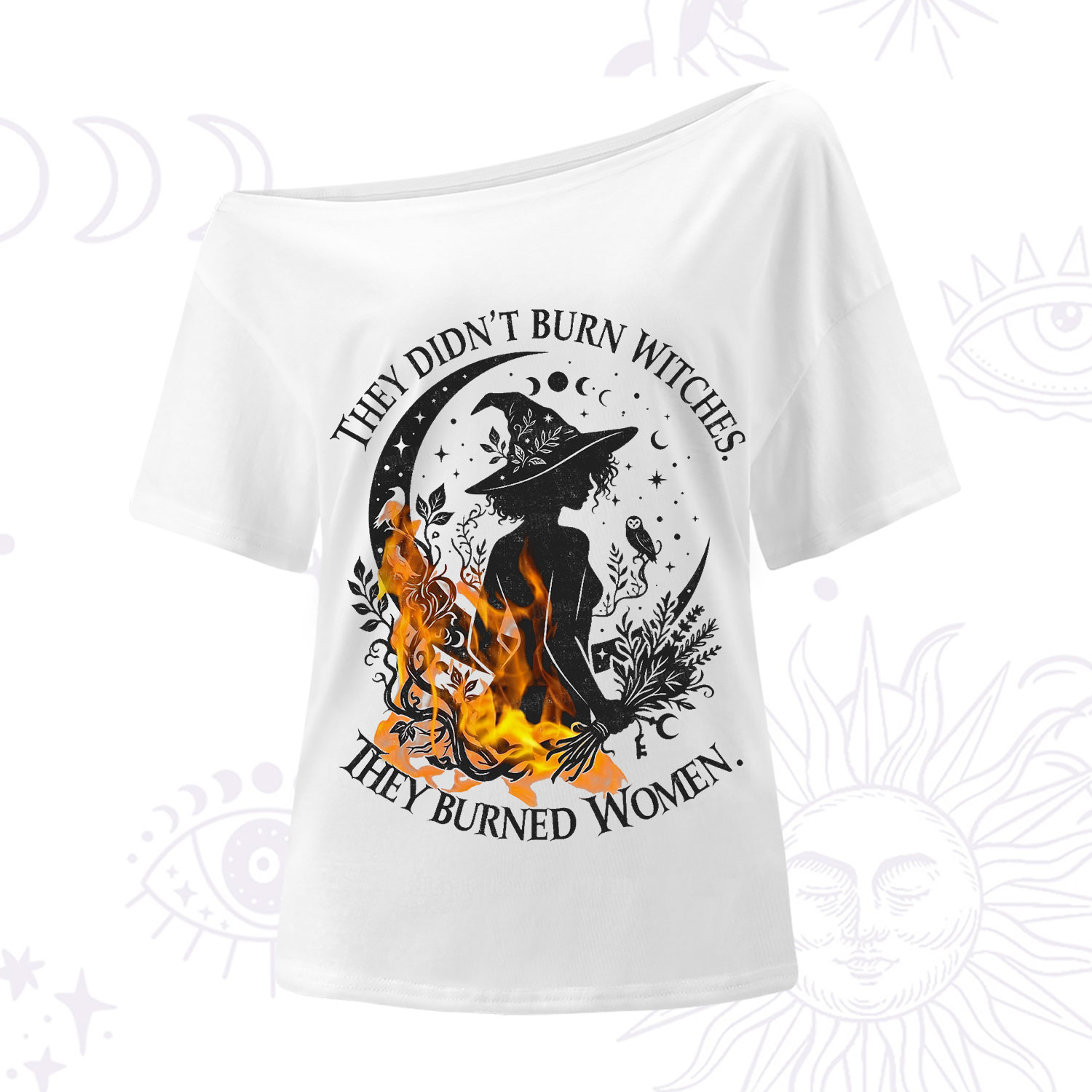 Purplehecate They Didn't Burn Witches One Shoulder T-Shirt