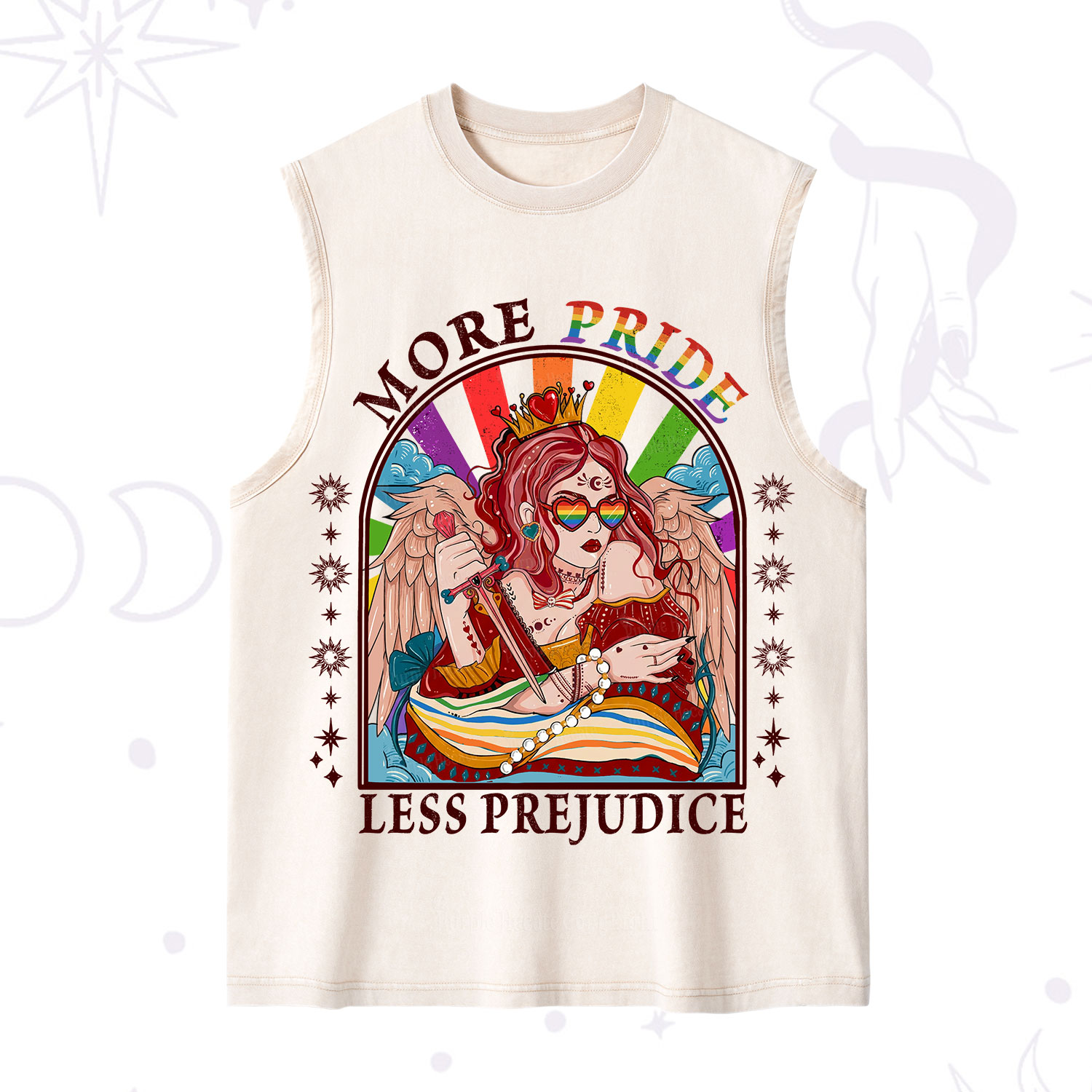 Purplehecate More Pride Less Prejudice Washed Tank
