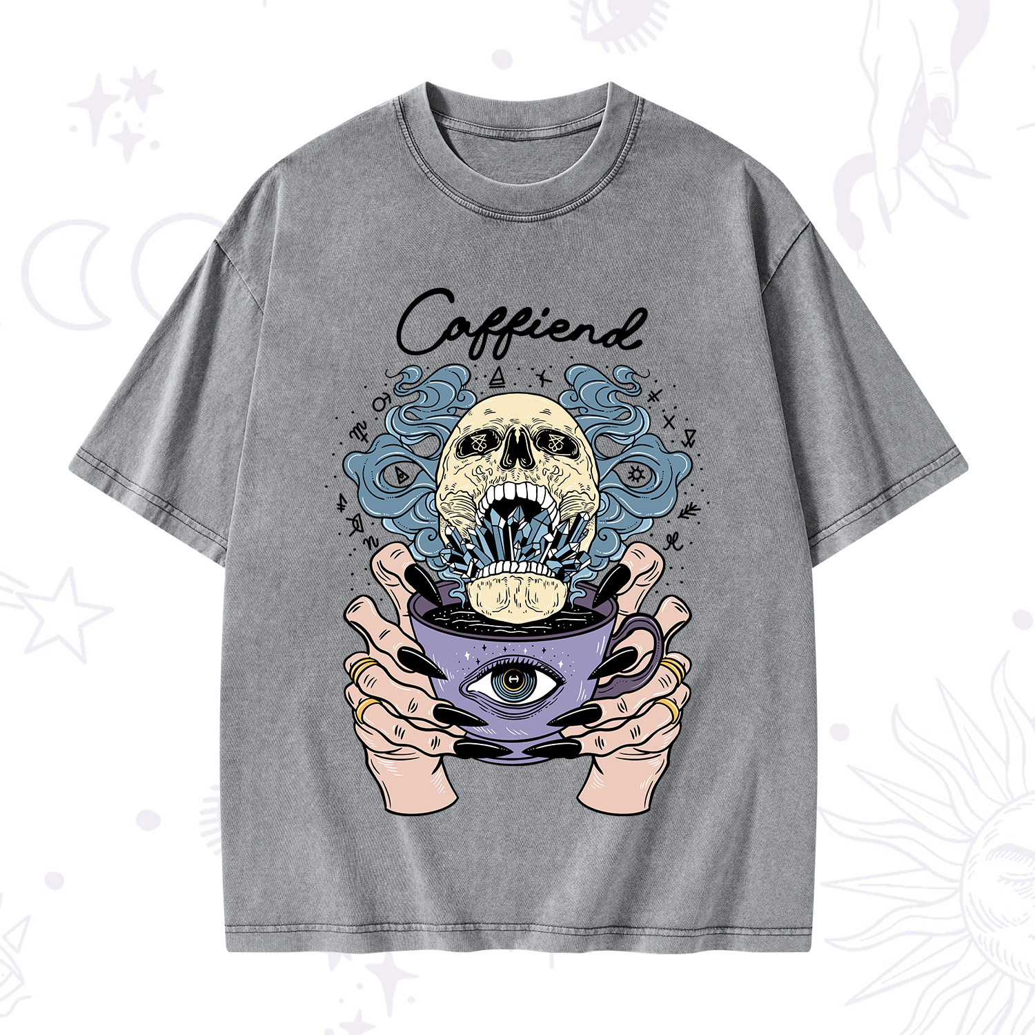Purplehecate Caffiend Washed T-Shirt