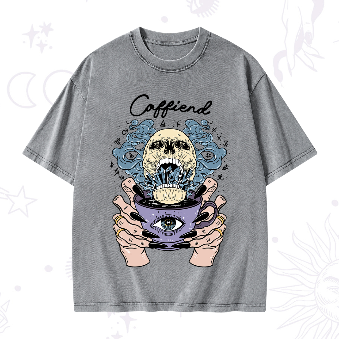 Purplehecate Caffiend Washed T-Shirt