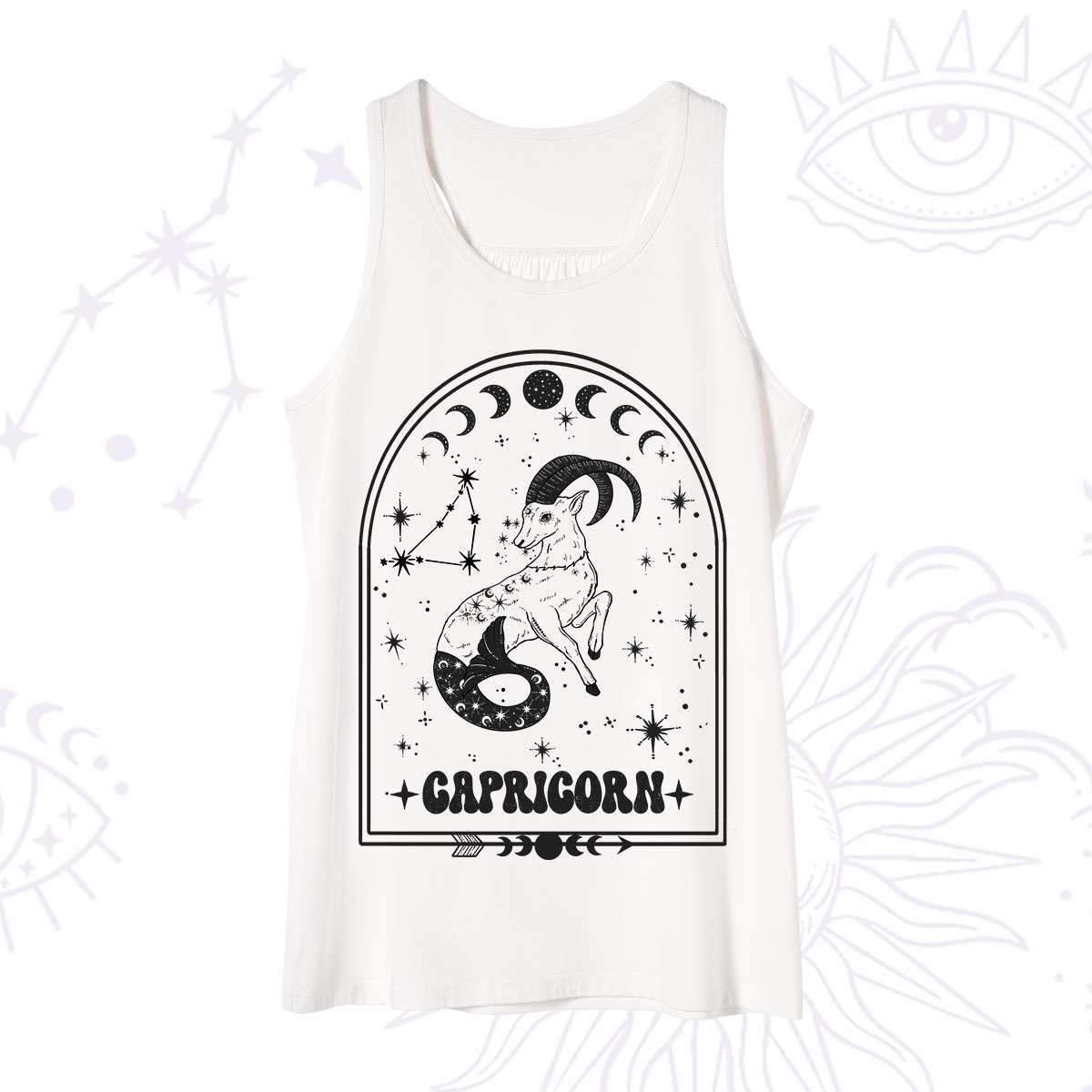 Purplehecate Zodiac Capricorn Under the Stars Tank