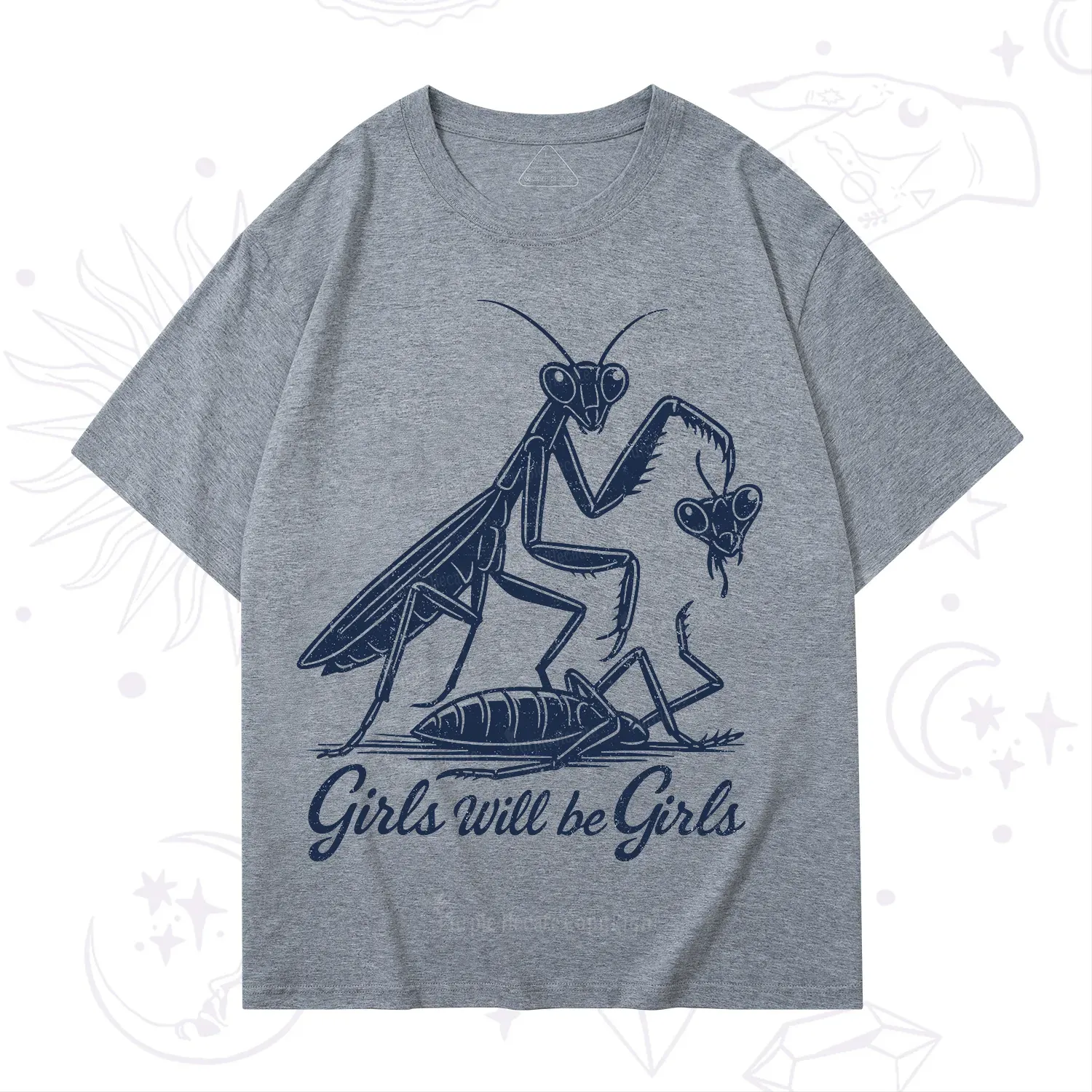 Purplehecate Girls Will Be Girls Praying Mantis T-Shirt
